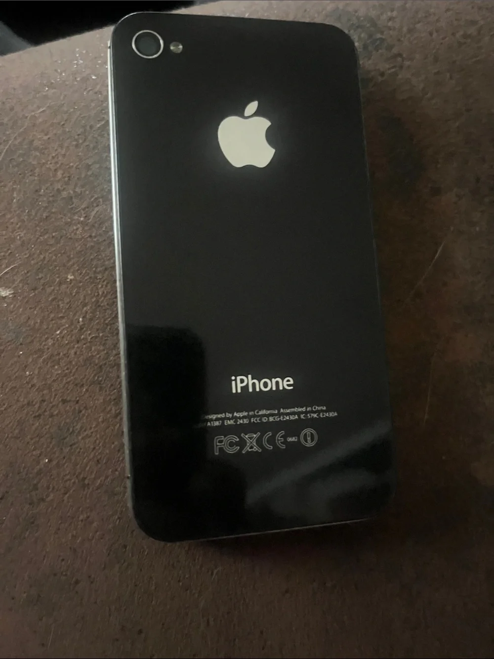 Apple iPhone 4s Black Glass Back